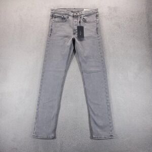 Rag & Bone Jeans Mens 31x32 Gray Fit 2 Slim Tapered Stretch Minimalist